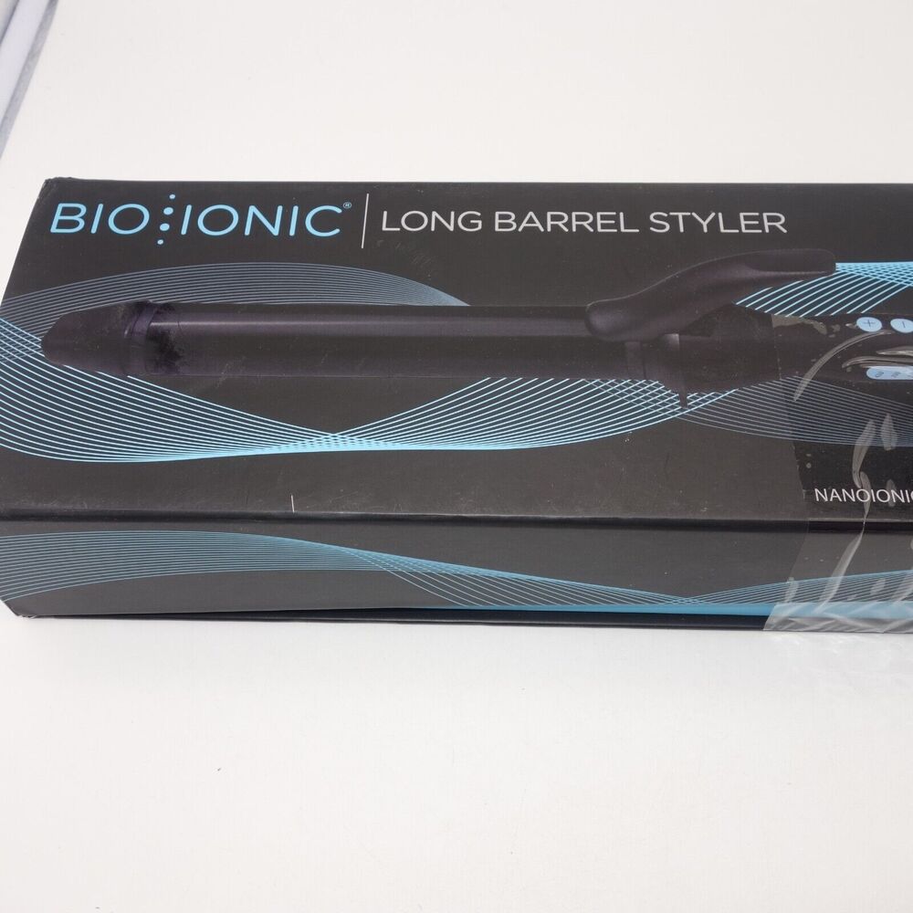 BIO IONIC 1.25 Inch Long Barrel Styler Curling Iron for Various Hair Styles NEW - Picture 3 of 6